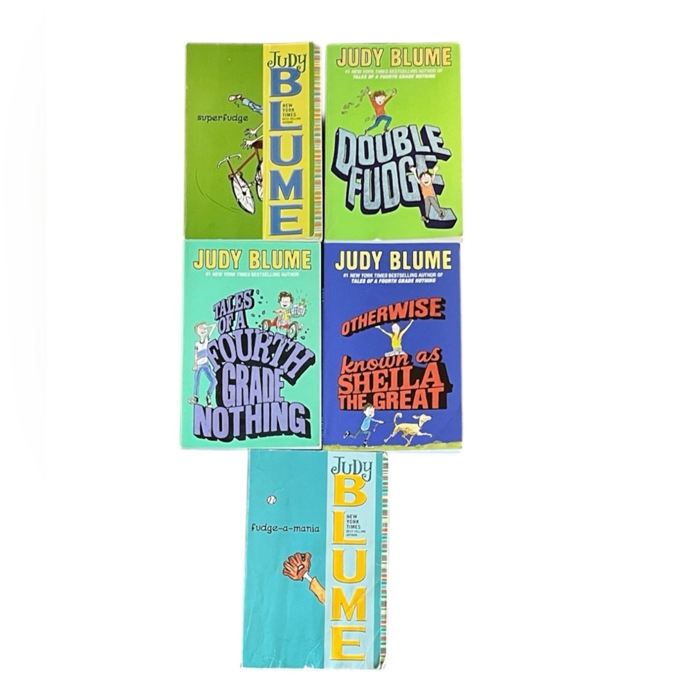 All 5 Judy Blume fudge books